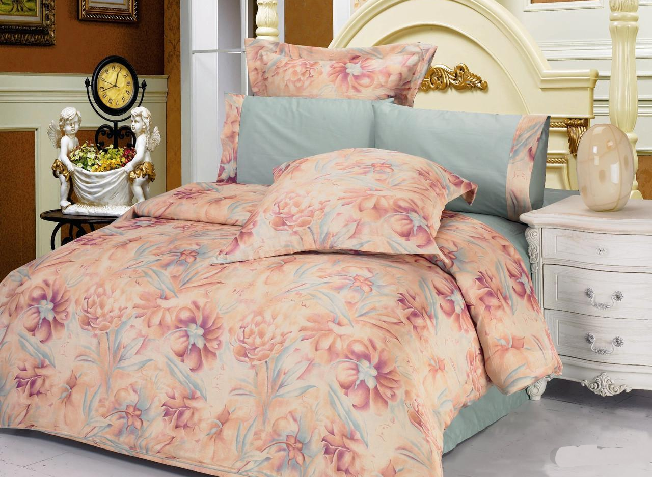 Комплект постільної білизни Le Vele Suma Lagoon євро 200х220 см Різнокольоровий (lv-129)