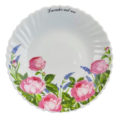 Тарелка Vittora Wave Dessert Лаванда и роза 19 см (122956)