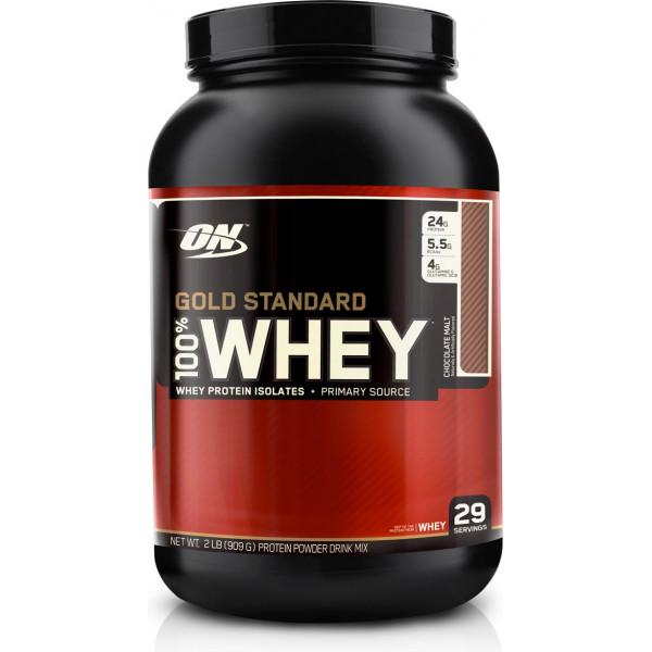 Протеїн Optimum Nutrition 100% Whey Gold Standard 909 г Шоколад з солодом