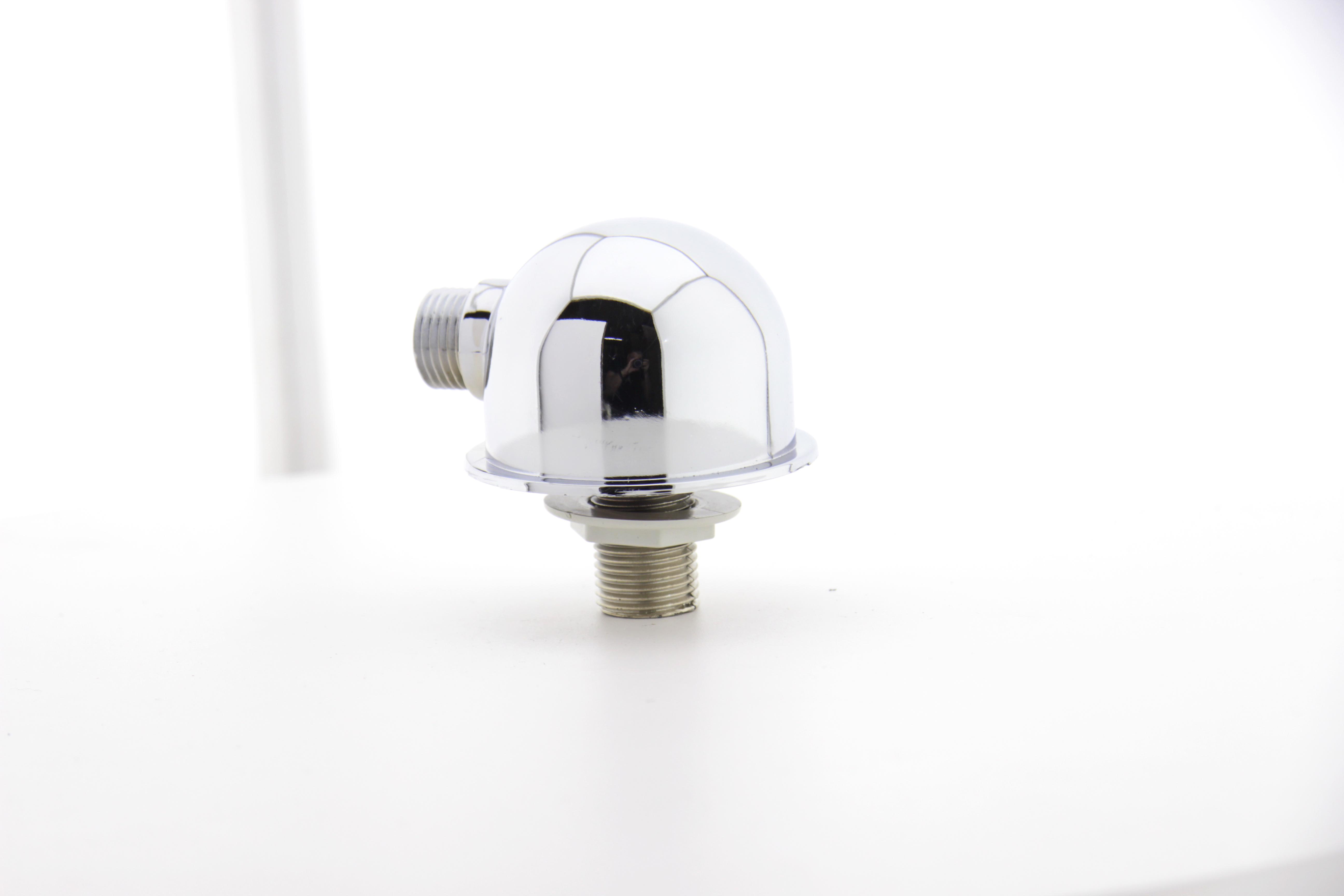 Куточок підключення душа з зовнішньою різьбою Хром (УД02) - фото 4