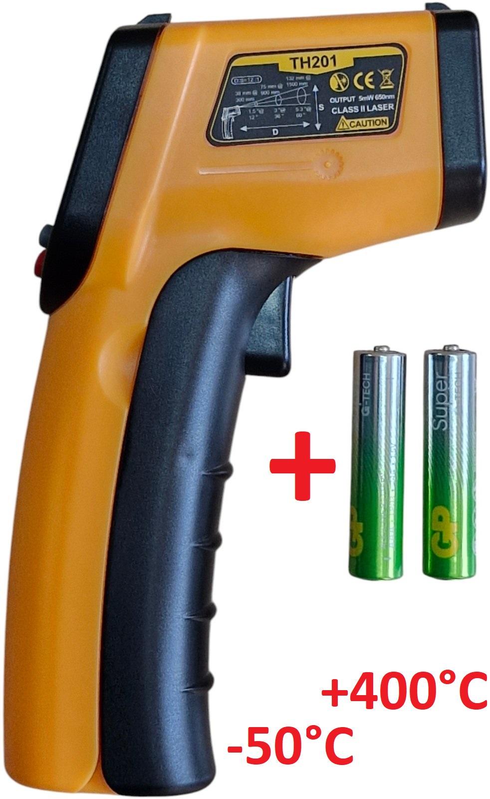 Термометр безконтактний цифровий ANENG від -50 до +400°C з лазерним покажчиком Aneng TH201 2 батареї (96031091) - фото 3 Термометр безконтактний цифровий ANENG від -50 до +400°C з лазерним покажчиком Aneng TH201 2 батареї (96031091) - фото 3