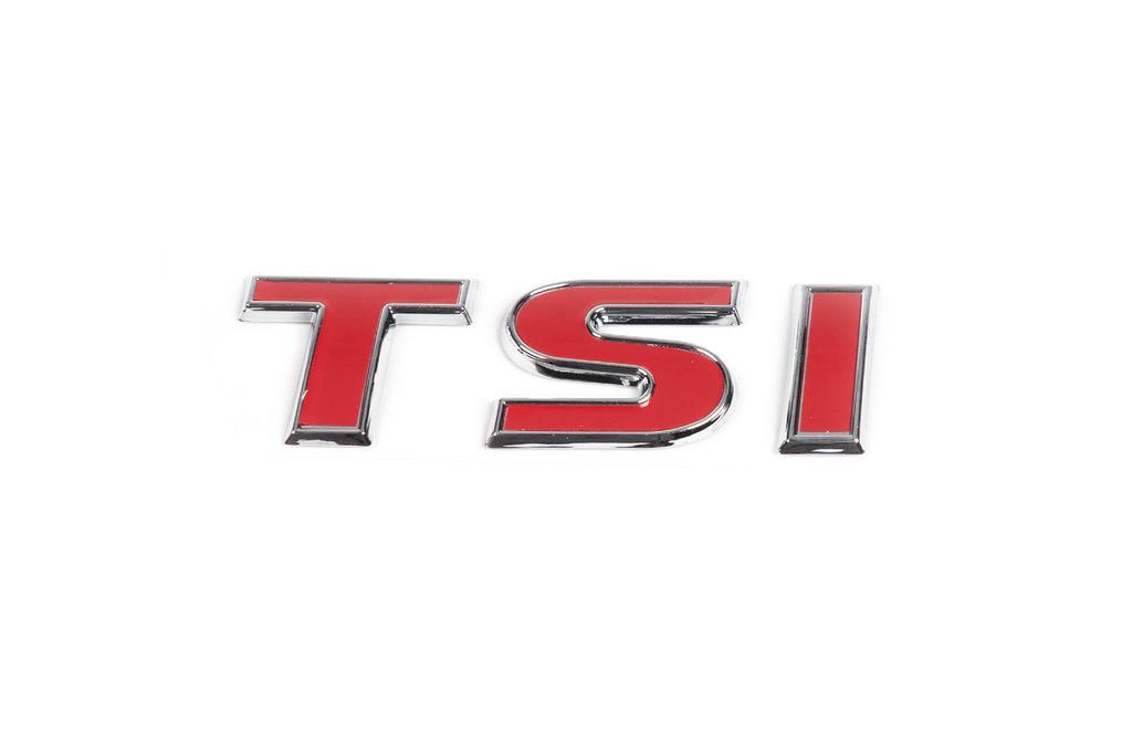 Надпись TSI Все красные Davs Auto для Volkswagen Golf 6 abs-пластик Красный