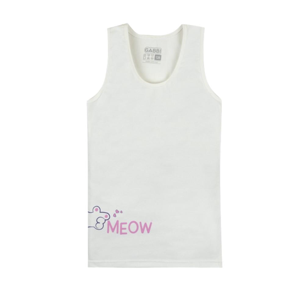 Майка детская хлопковая для девочки Gabbi МКD-21-6 128 см Молочный (13107) Майка детская хлопковая для девочки Gabbi МКD-21-6 128 см Молочный (13107)