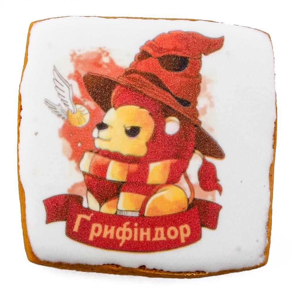 Пряник с принтом Крафт Печенье Гарри Поттер Лев Гриффиндор 45 г