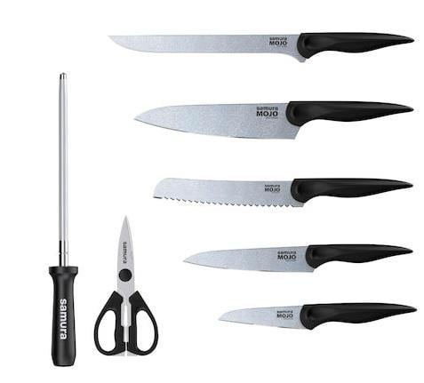 Набор кухонных ножей Samura Mojo 7 пр. Black (SMJ-0280B) Набор кухонных ножей Samura Mojo 7 пр. Black (SMJ-0280B)