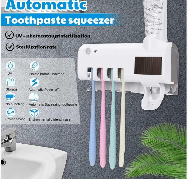 Диспенсер для зубной пасты и щеток Toothbrush sterilizer автоматический - фото 2 Диспенсер для зубной пасты и щеток Toothbrush sterilizer автоматический - фото 2