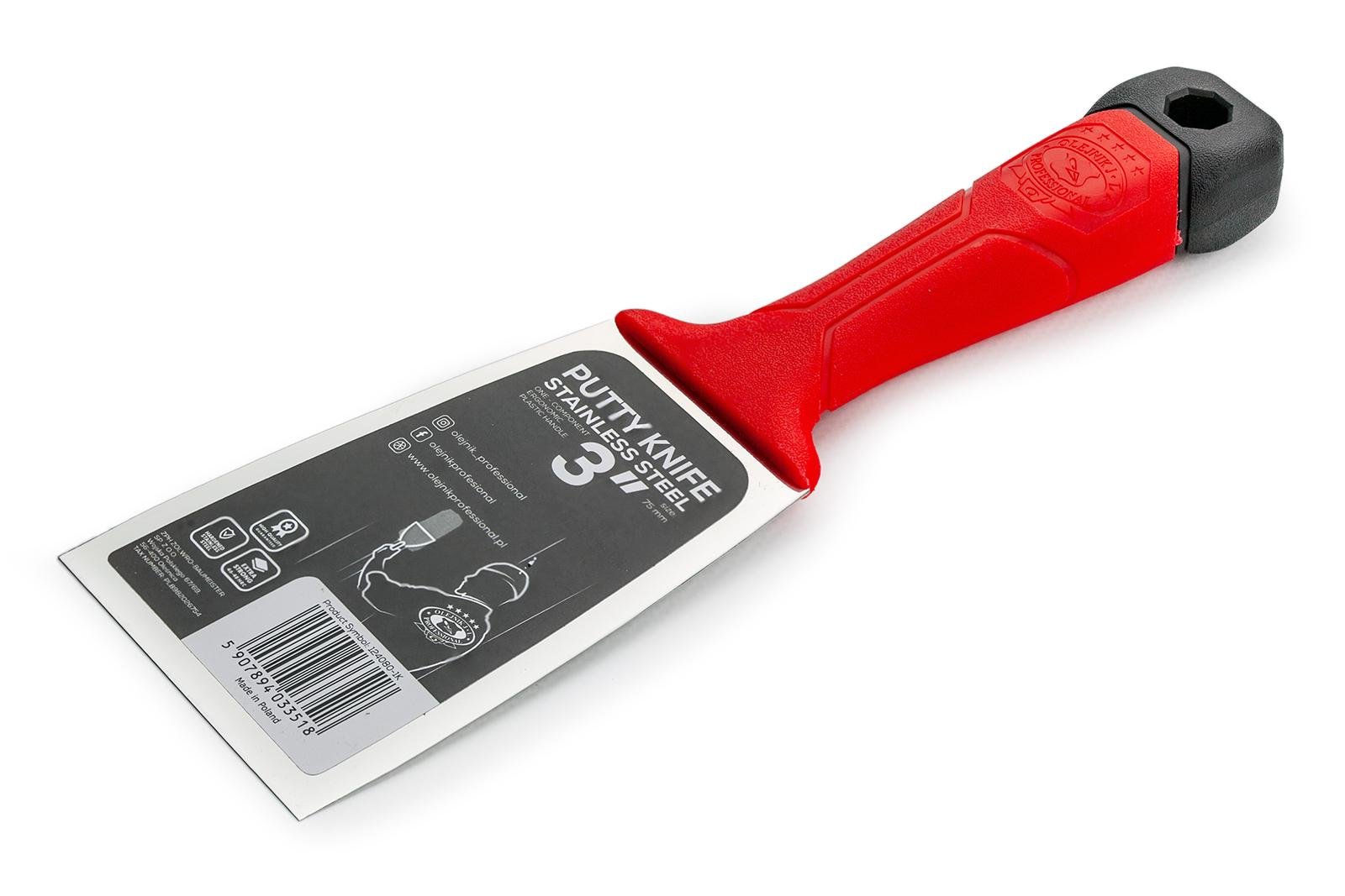 Шпатель малярный Olejnik нержавеющий 80 мм (124080-1K)