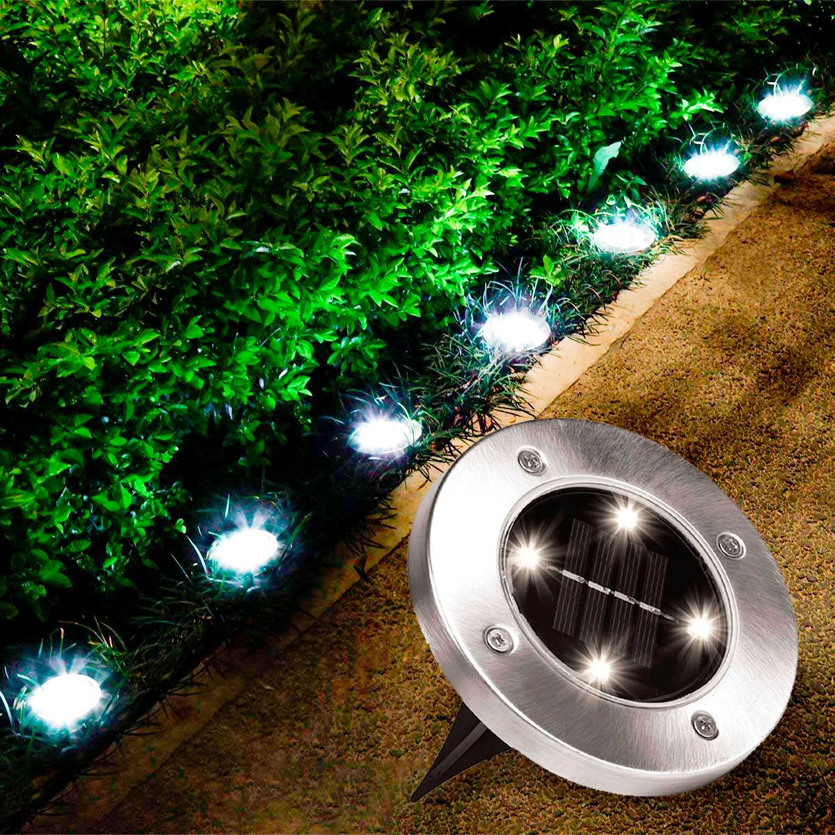 Вуличний світильник на сонячній батареї Bell Howell Disk lights 4 led - фото 2