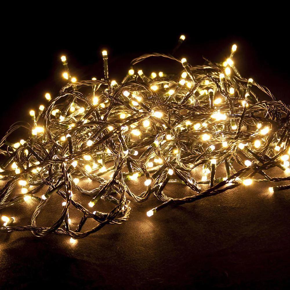 Светодиодная гирлянда на окно 500 LED 32 м Тёплый белый (1008961-White)