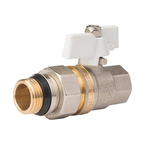 Кран кульовий зі згоном FADO PN40 25 1" ВЗ White (FD-KA3W)