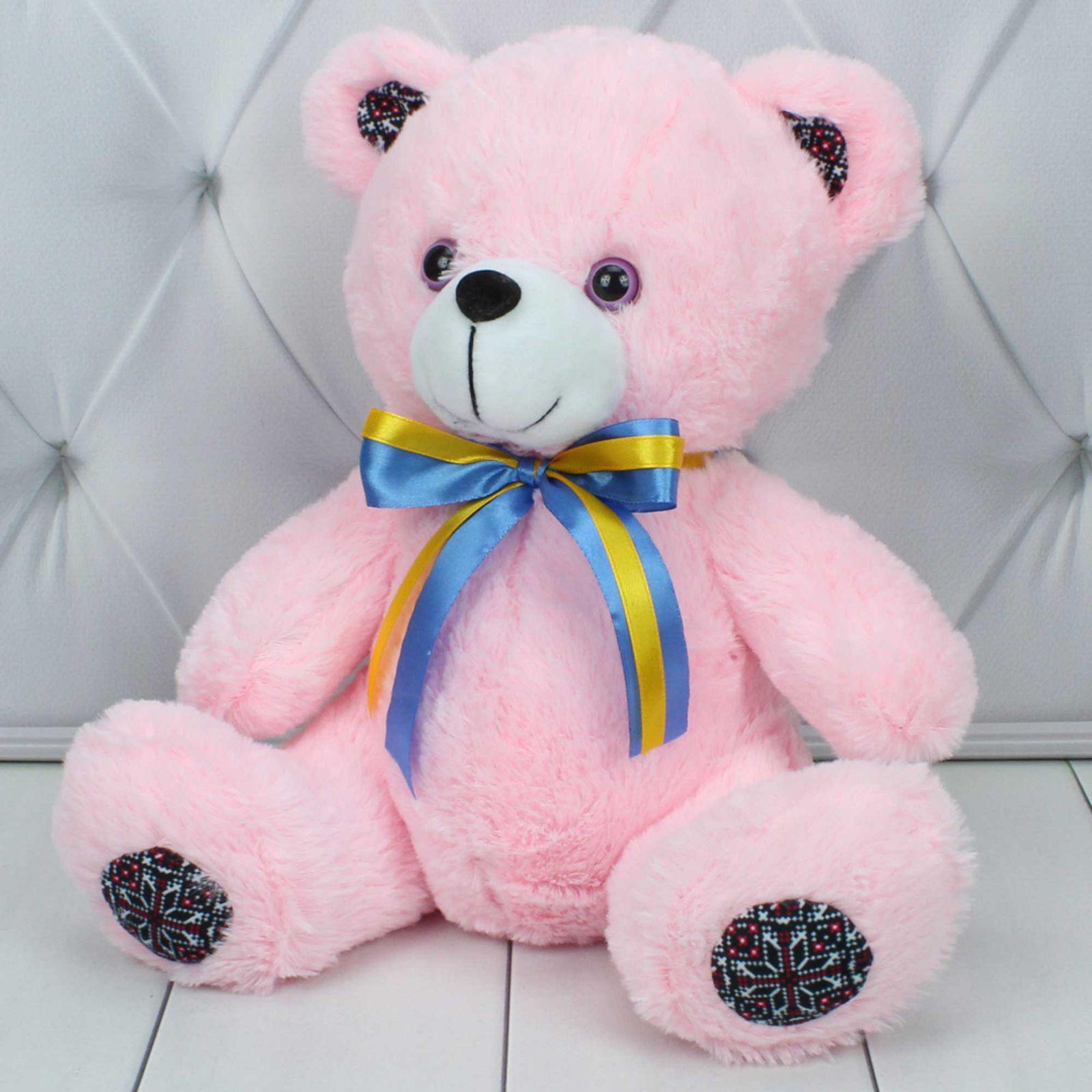Мягкая игрушка музыкальная Мишка Патриот 30 см Розовый