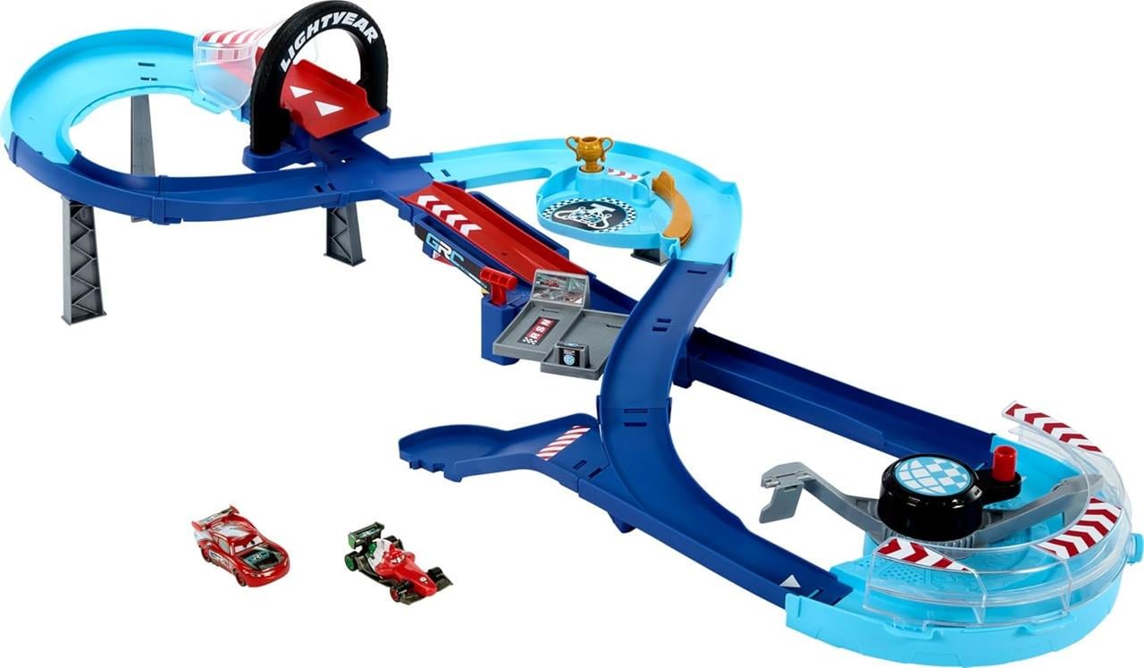 Трек Disney and Pixar Cars Jumping Raceway Lightning McQueen Mattel HXJ32 (26813525)