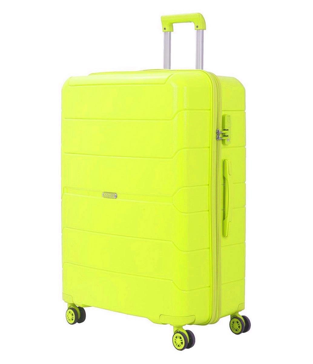 Чемодан пластиковый MCS V366 большой Лимонный (Mp00091)