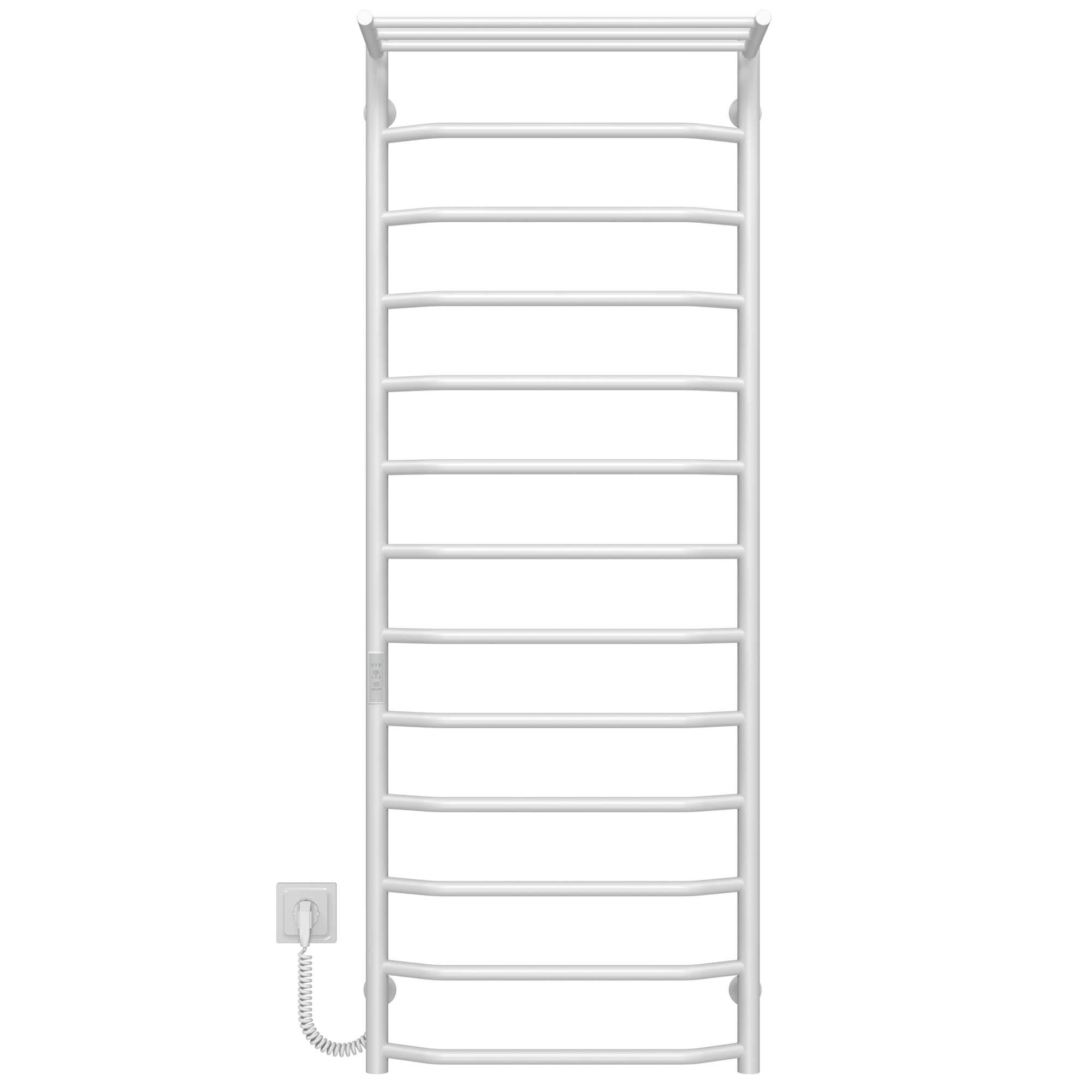 Полотенцесушитель электрический Deffi Трапеция П13 WD03 левое подключение нержавеющая сталь 500x1400 мм Белый (C.TP.140.50.13.EWL3)