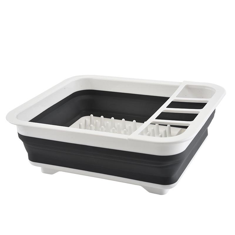 Силиконовая складная сушилка для посуды Серый (126475) Силиконовая складная сушилка для посуды Серый (126475)