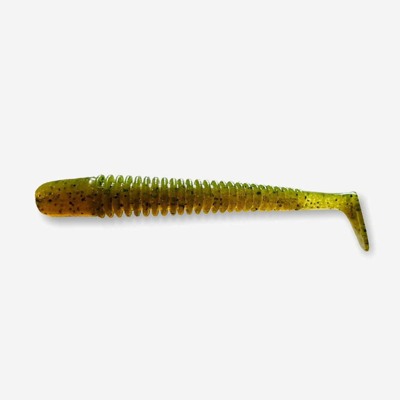 Силиконовая приманка Big Baits Bomber речная серия 2,5" 8 шт. # 106 Green Pumpkin (1257106)