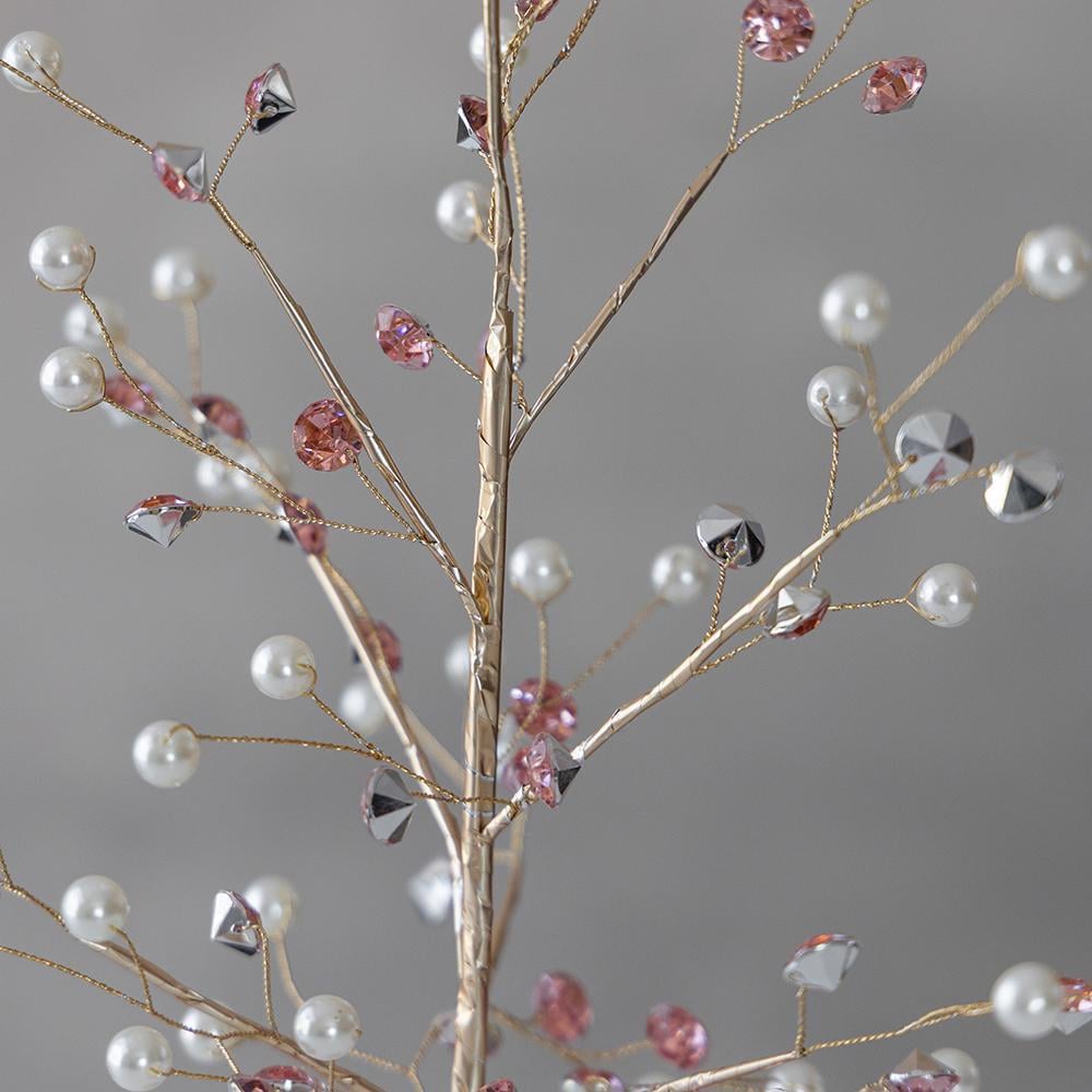 Дерево декоративное Жемчужный блеск 36 см - фото 2 Дерево декоративное Жемчужный блеск 36 см - фото 2