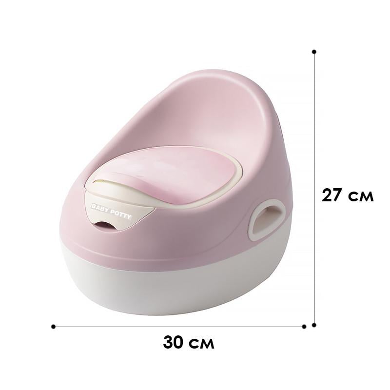 Горщик дитячий Bestbaby AH-855 з м'яким сидінням Pink/White (22391417) - фото 5