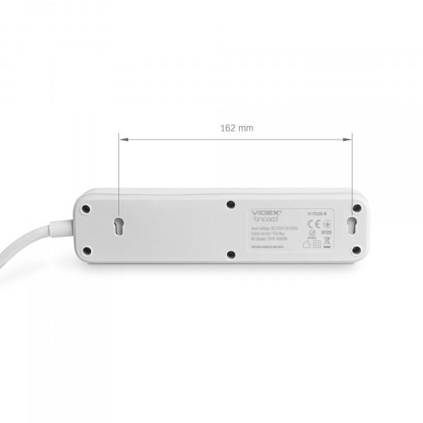 Сетевой удлинитель Videx ONCORD с/с 3п 3 м 3x1,5 мм с кнопкой White (2306221537) - фото 6 Сетевой удлинитель Videx ONCORD с/с 3п 3 м 3x1,5 мм с кнопкой White (2306221537) - фото 6