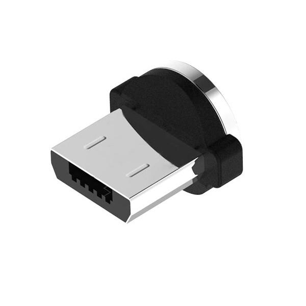 Наконечник Micro USB Topk для магнітного кабелю Сріблястий