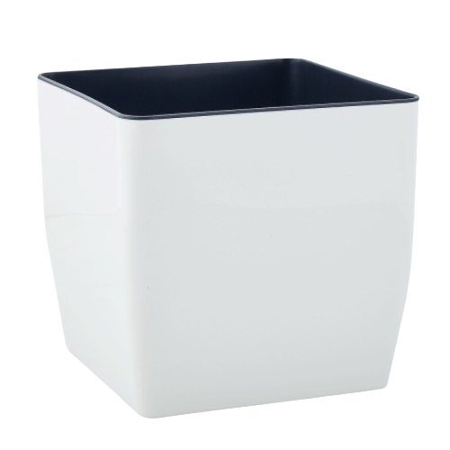 Вазон Алеана Квадро низький 22х22х21 см Біла троянда (УТ000067066) Вазон Алеана Квадро низький 22х22х21 см Біла троянда (УТ000067066)