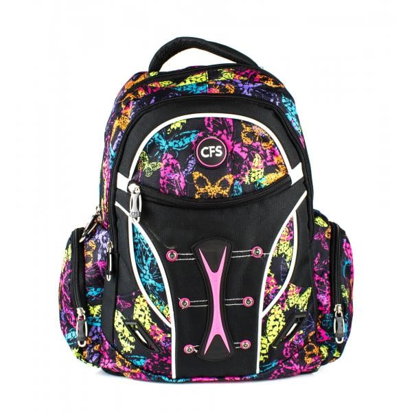 Рюкзак молодежный Cool For School Butterfly 49x32x20 см 16-25 л Разноцветный (CF85695)