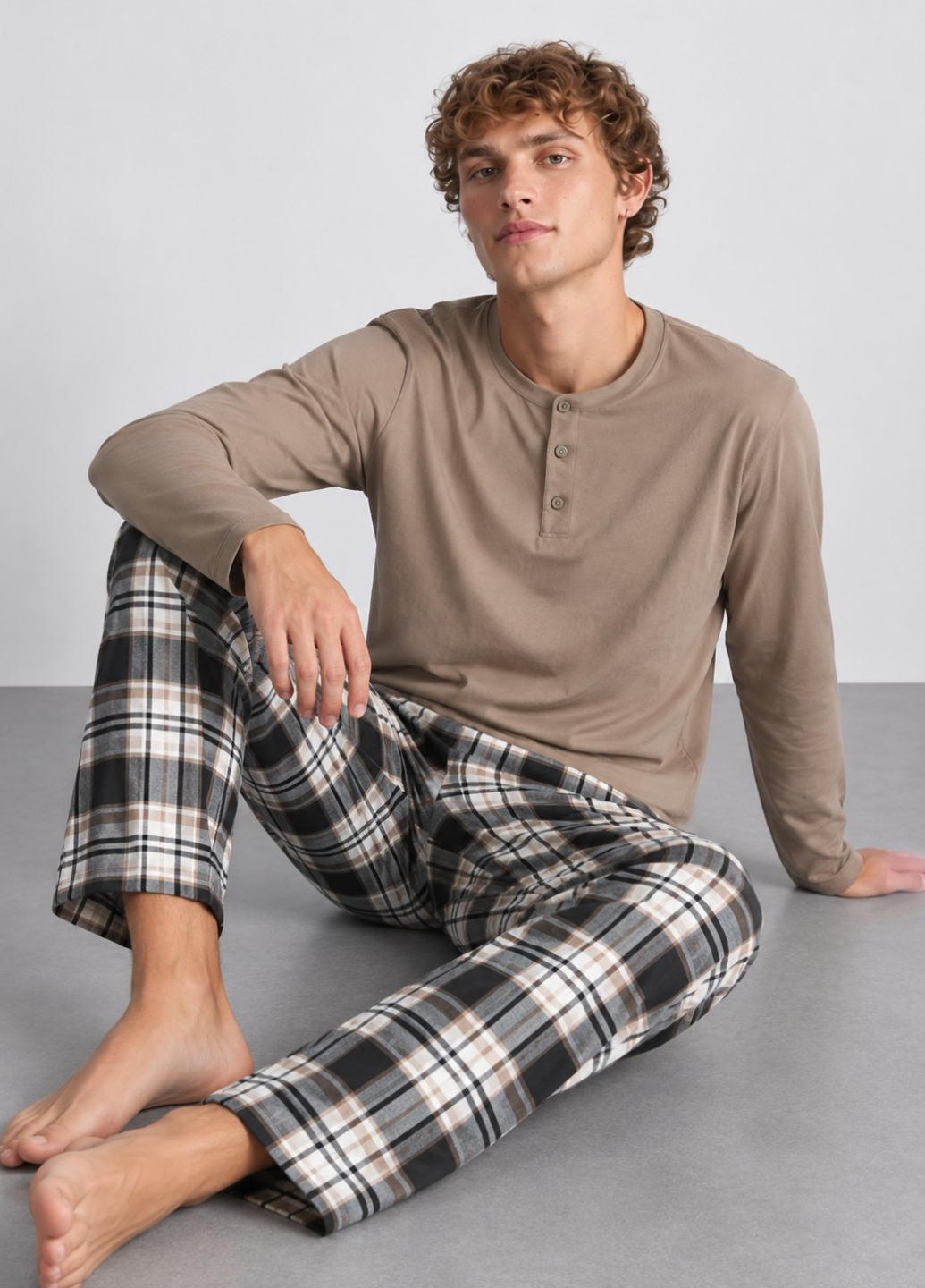 Пижамный комплект PRIMARK Pyjamas XL Коричневый (263)