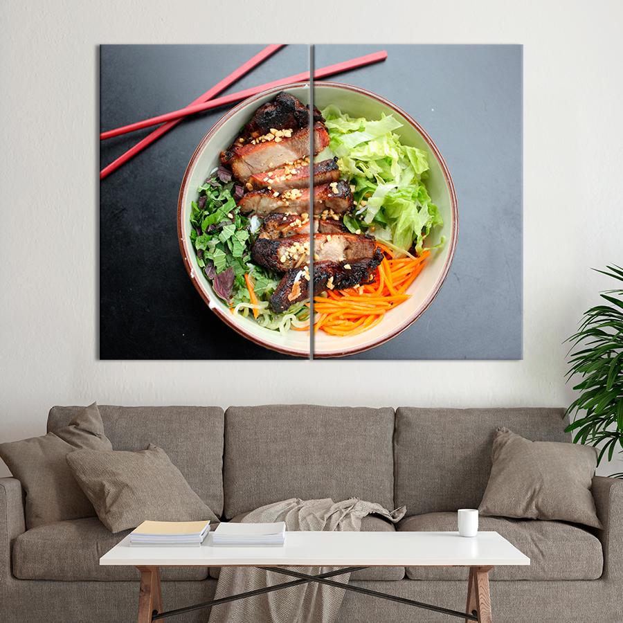 Настенний декор Мясо-гриль на подушке с салата 165x122 см (A543-2)