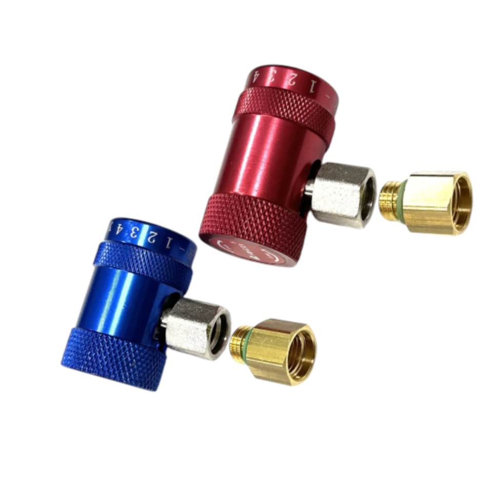 Заправочные муфты R1234yf Hongsen 2 шт. с переходниками на М14х1,5 R134a для автозаправочных станций (ИНГП_R1234yfHongsen_01) - фото 3