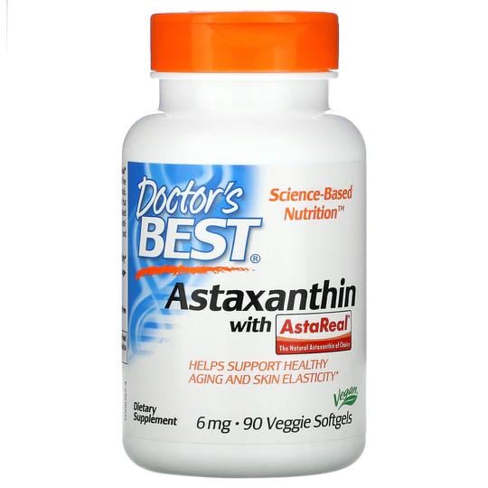 Натуральная добавка Doctor's Best Astaxanthin 6 мг 90 вегакапс. (9329)