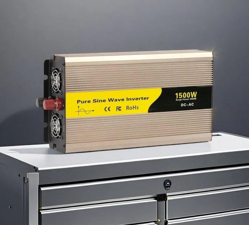 Автомобильный инвертор Pure Sine Wave Inverter 12-220 В 1500 Вт с чистой синусоидой (2104618826) - фото 6 Автомобильный инвертор Pure Sine Wave Inverter 12-220 В 1500 Вт с чистой синусоидой (2104618826) - фото 6