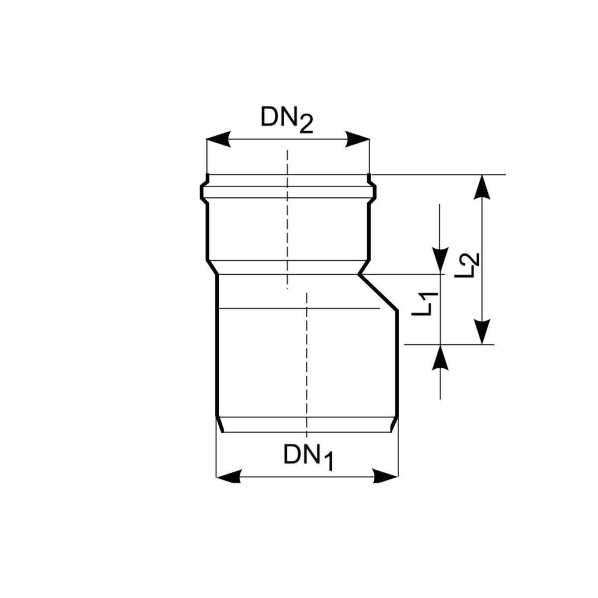 Редукція Magnaplast KG ПВХ 160x110 мм (PUD-21280) - фото 2 Редукція Magnaplast KG ПВХ 160x110 мм (PUD-21280) - фото 2