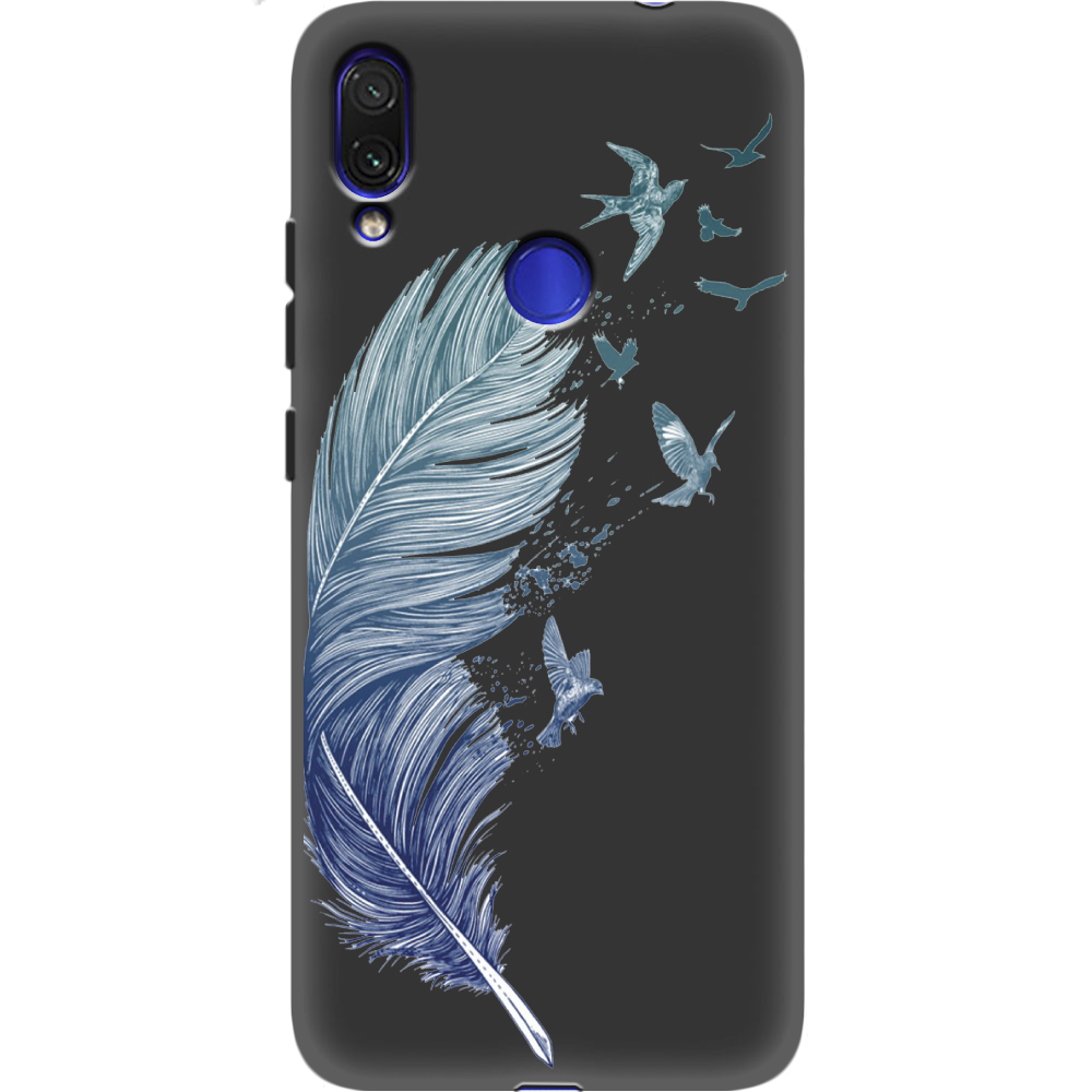 Чехол Boxface Xiaomi Redmi Note 7 Feather Черный силикон (36202-cc38-37106)