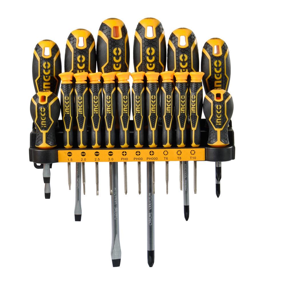 Отверточный набор INGCO INDUSTRIAL 18 шт. (HKSD1828) - фото 2 Отверточный набор INGCO INDUSTRIAL 18 шт. (HKSD1828) - фото 2
