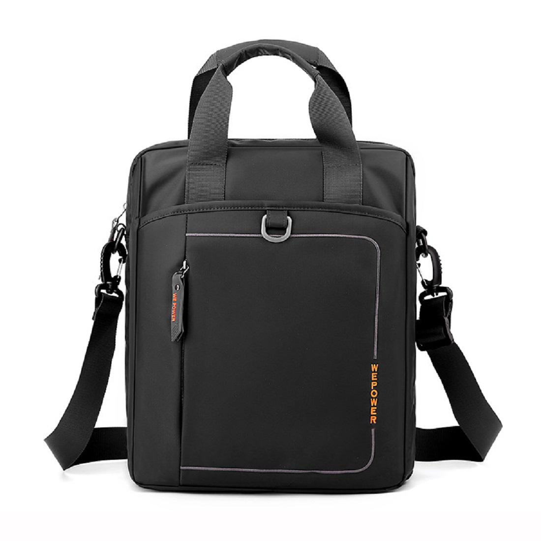 Мужская сумка функциональный мессенджер А4 с ручкой Royal Bag AT08-2973A Черный (8181)