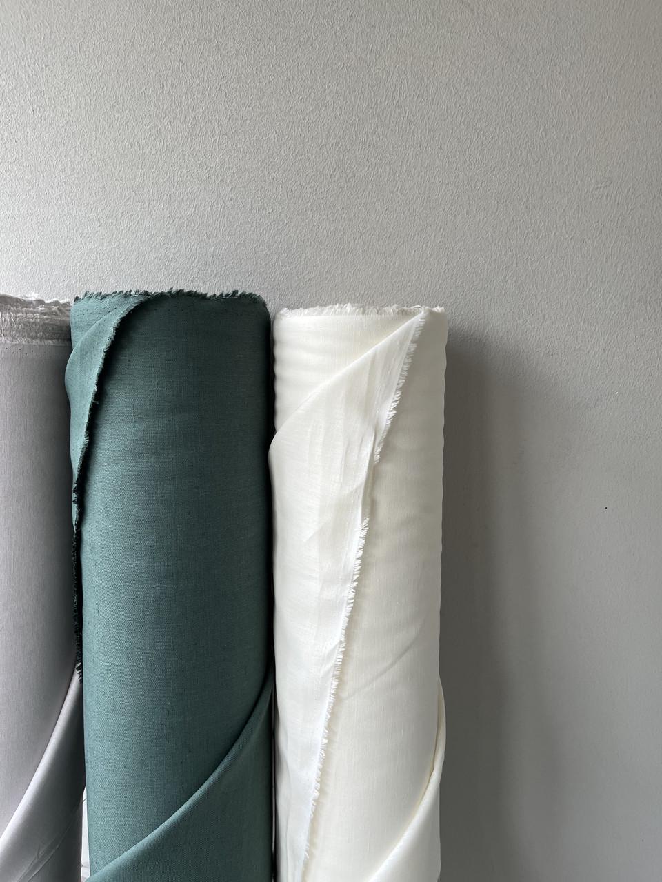 Ткань LINEN PLUS 56% лен 44% вискоза 143 см 1403 Молочный - фото 5