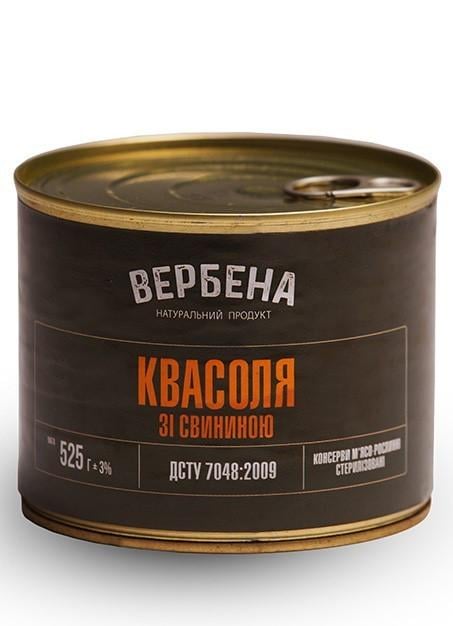 Квасоля зі свининой Вербена 525 г