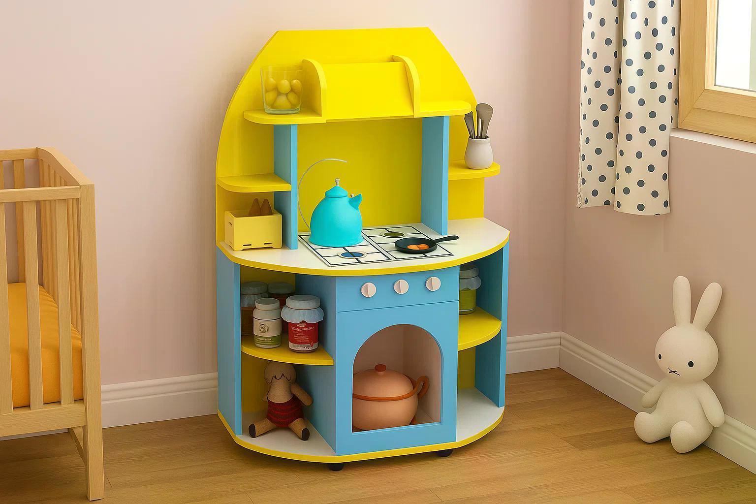 Детская кухня Машенька DS-763 Yellow/Blue