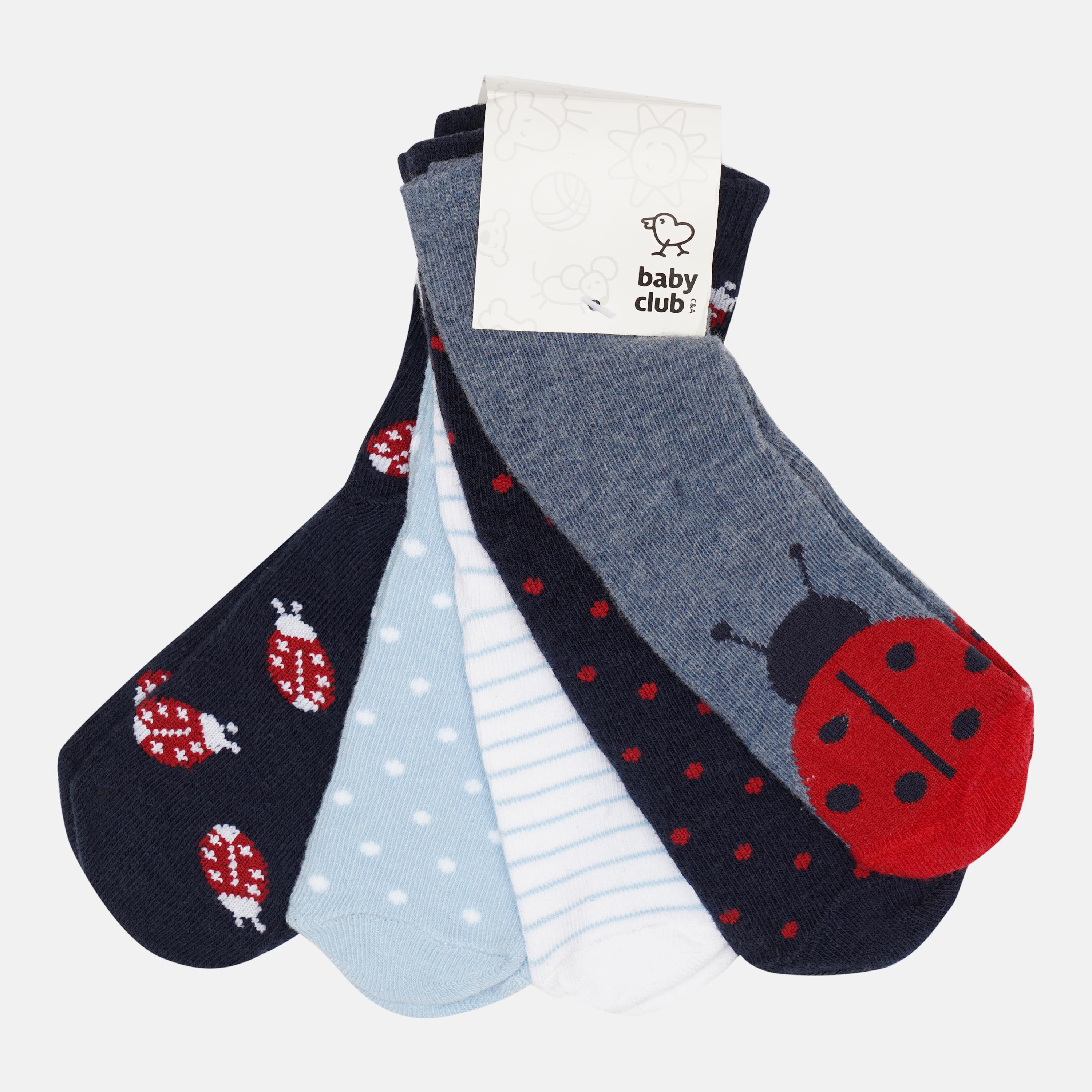 Носки C&A р. 18-20 5 пар Темно-синий (3180279892306)