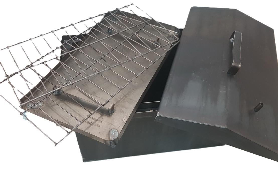 Коптильная для горячего копчения с термометром и гидрозатвором сталь 2 мм 450x240x210 мм (7006) - фото 5 Коптильная для горячего копчения с термометром и гидрозатвором сталь 2 мм 450x240x210 мм (7006) - фото 5