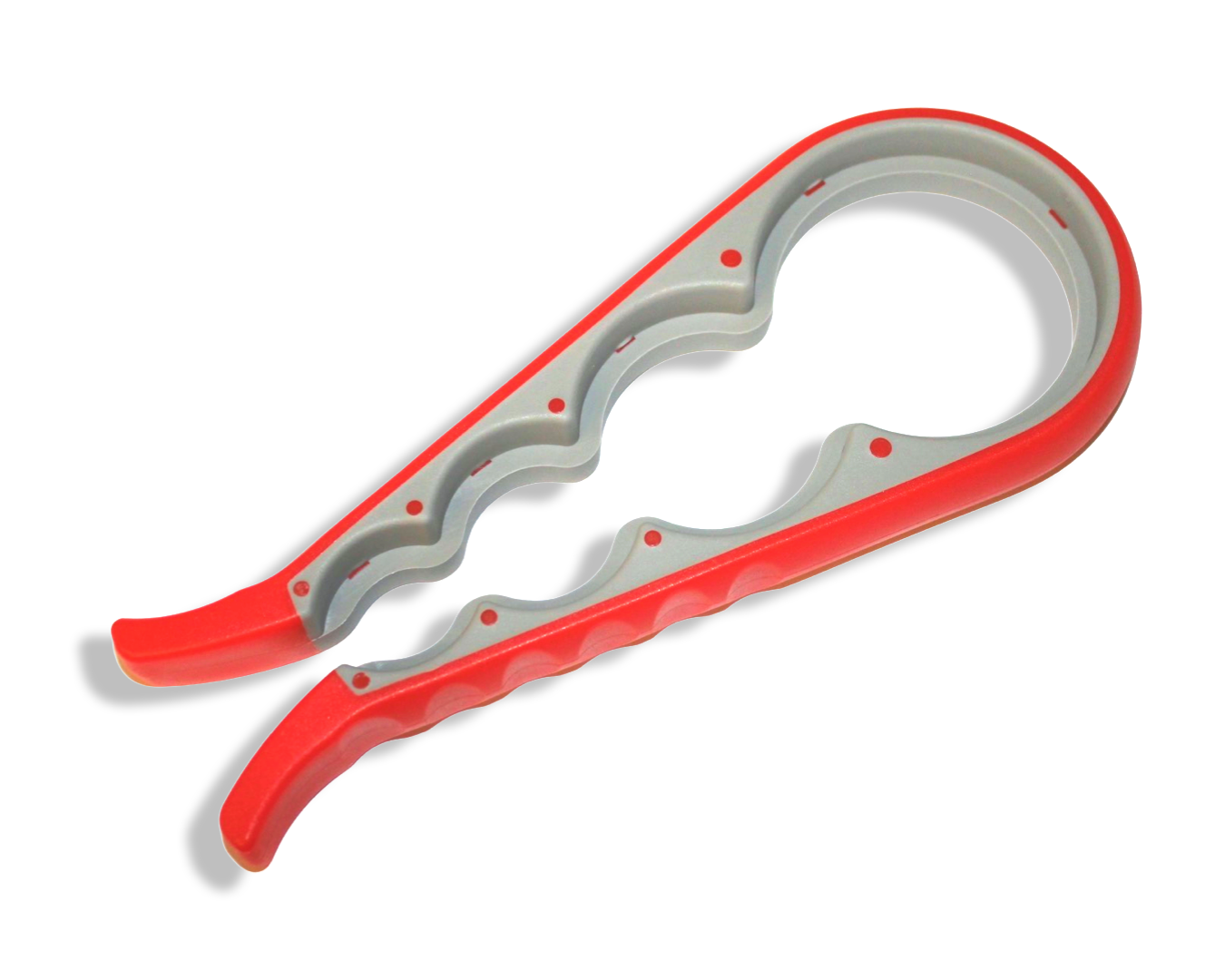 Открывалка для банок 4в1 с прорезиненной ручкой пластик Открывалка для банок 4в1 с прорезиненной ручкой пластик