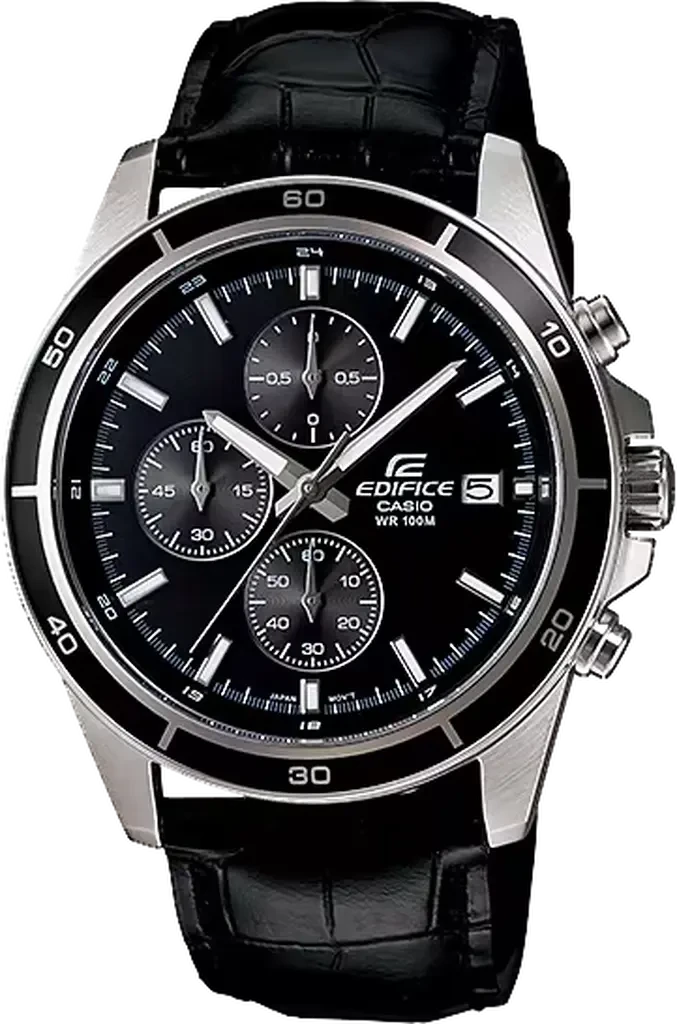 Наручные часы мужские Casio Edifice EFR-526L-1AVUEF со стальным корпусом/водозащитой 100 м Черный (3100234243)