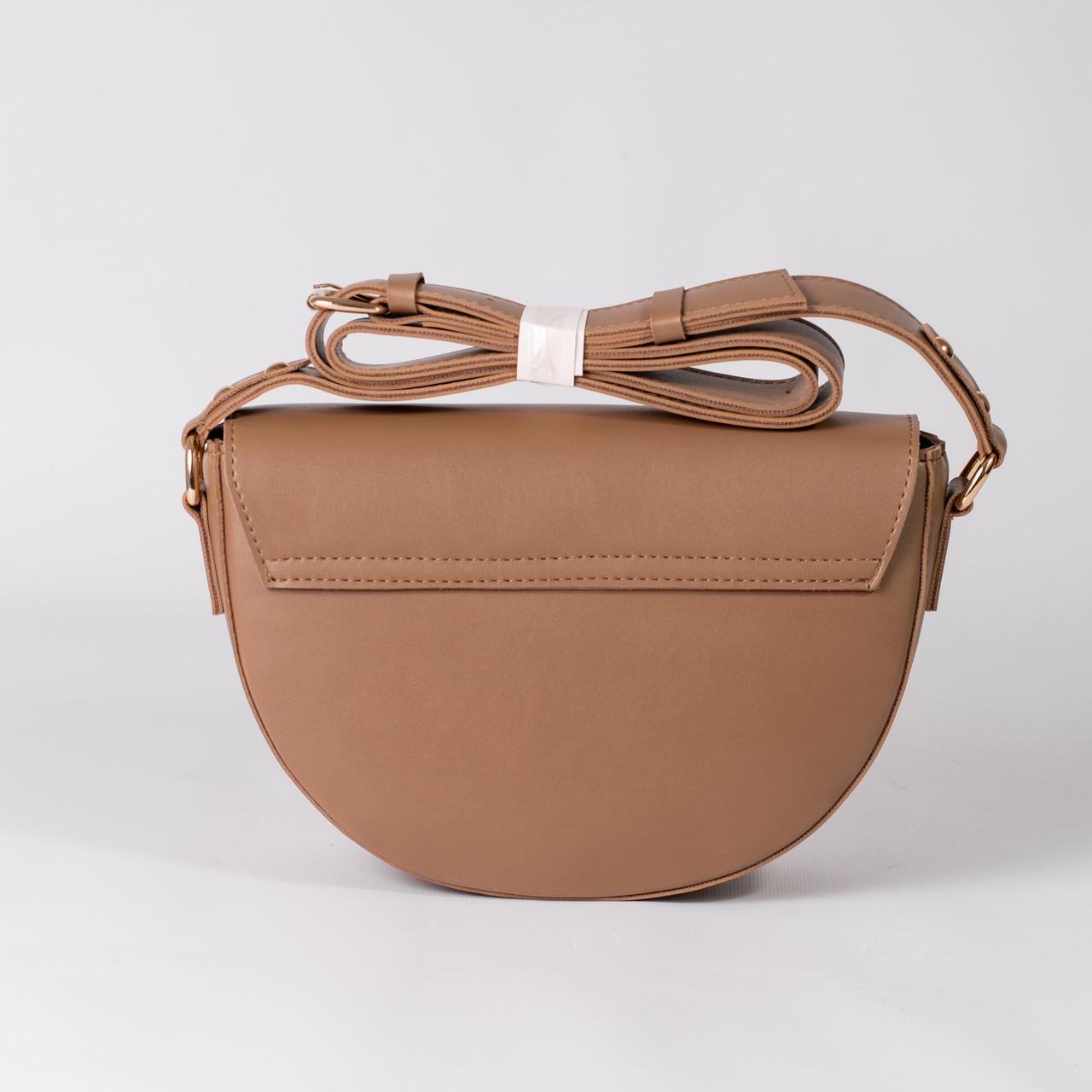 Сумка женская седло XENIA № 16-24 Темно-бежевый - фото 3