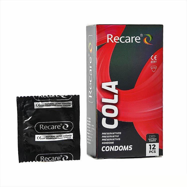 Презерватив Recare Holographic Cola Dotted & Ribbed с пупырышками и ребрами 12 шт.