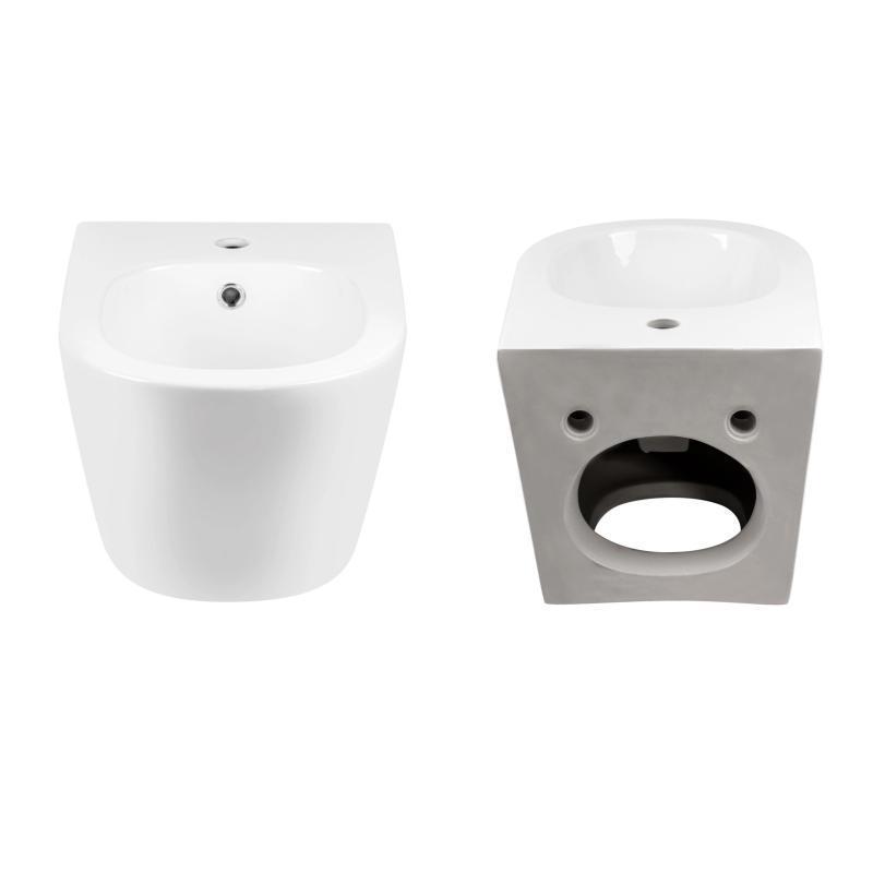 Унитаз подвесной Qtap Jay 2в1 Rimless и биде подвесное (SD00053557) - фото 6