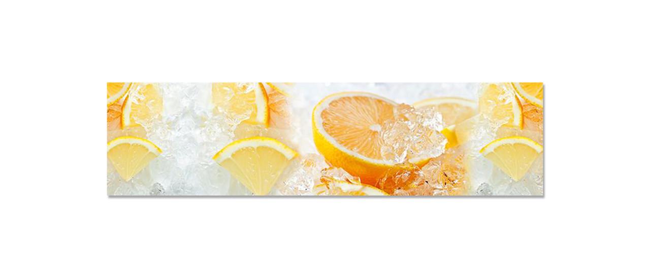 Наклейка виниловая на кухню Zatarga Апельсины во льду 650х2500 мм (1289777141)
