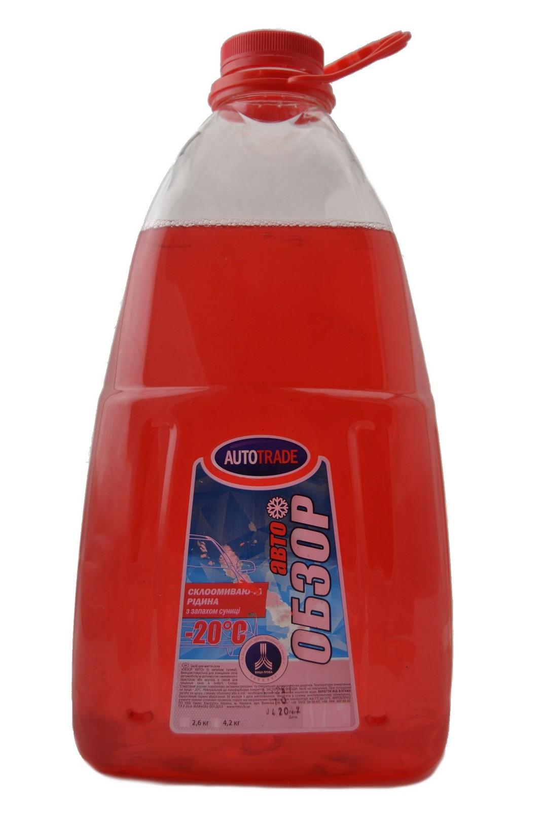 Омыватель стекла зимний АвтоТрейд OBZOR AUTO -20°C Вишня 5 л (26040) Омыватель стекла зимний АвтоТрейд OBZOR AUTO -20°C Вишня 5 л (26040)