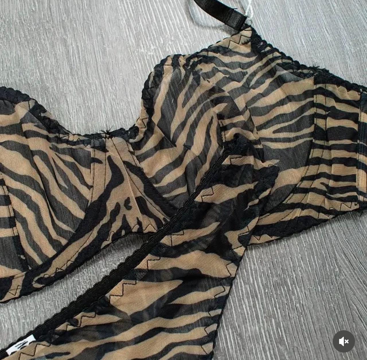 Комплект нижньої білизни з стрейтч-сітки L Чорний (362) - фото 3 Комплект нижньої білизни з стрейтч-сітки L Чорний (362) - фото 3