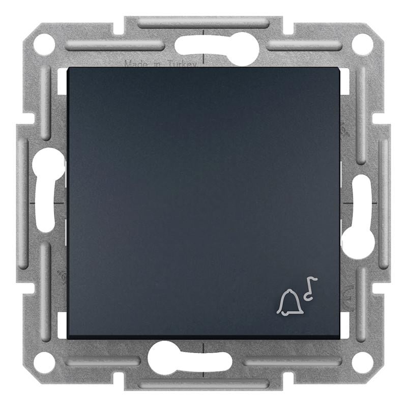 Выключатель кнопочный Schneider Electric Asfora самозажимной ABS Черный (EPH0800171) Выключатель кнопочный Schneider Electric Asfora самозажимной ABS Черный (EPH0800171)