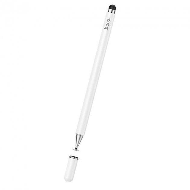 Стилус для емкостных сенсорных экранов Hoco Fluent series universal capacitive pen GM103 White (570352) - фото 3 Стилус для емкостных сенсорных экранов Hoco Fluent series universal capacitive pen GM103 White (570352) - фото 3